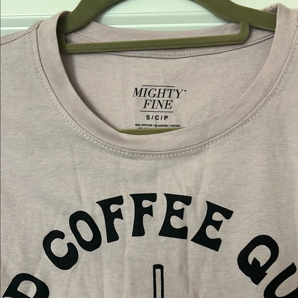 Graphic Coffee Queen Tee - Pink mauve